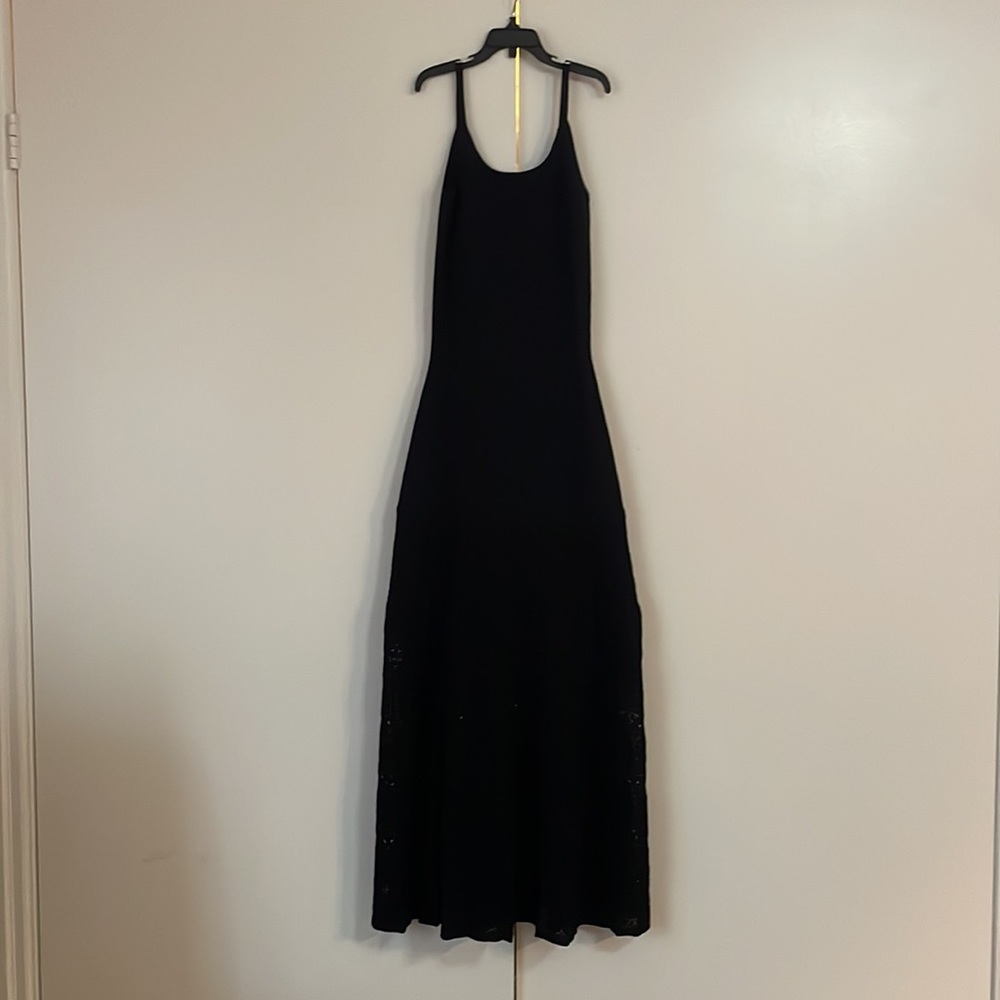Sandro Paris Knit sleeveless dress midi/maxi lace size 36
